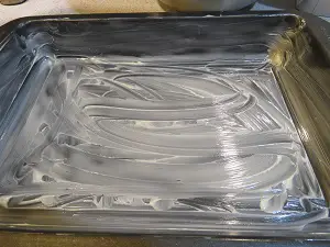 Chocolate Zucchini Space Cake 9" x 13" greased pan